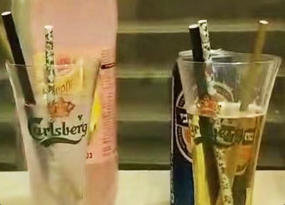 Feuchtigkeitstest für Papierstrohhalme
