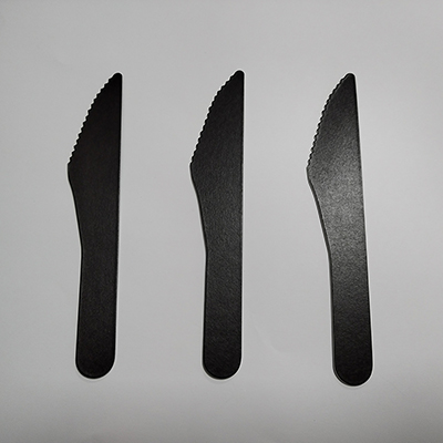 Schwarze Papiergabeln