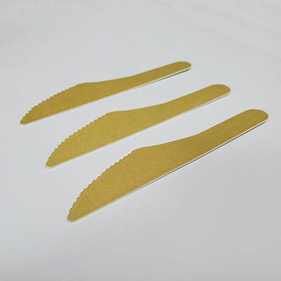 Braune Papiergabeln